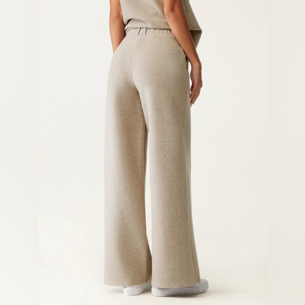 NWT OGL 2Pcs Set Split Hem Top & High Waisted Straight Leg Pant - Picture 7 of 7